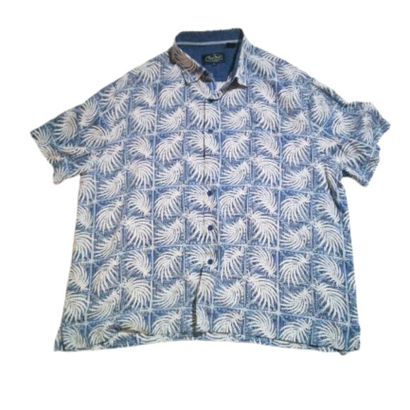 Nat Nast Silk Blend Men's Camp Shirt Tropical Hawaiian Short Sleeve Shirt XL - Picture 4 of 5